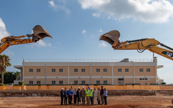 NIWC Atlantic Team Partners in Groundbreaking for Communications Center in Greece