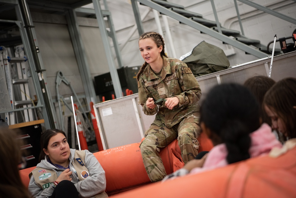 128th Air Refueling Wing Impacts Youth with Boy and Girl Scouts of America