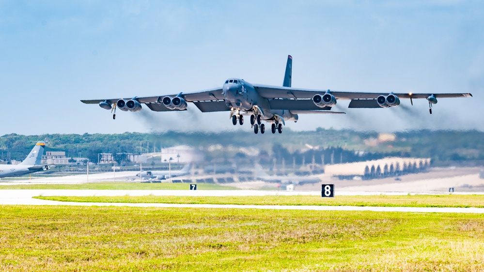 The versatile B-52 sorties as part of the forward edge