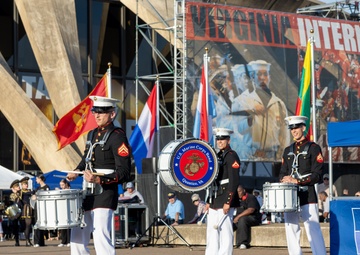 Quantico drumline performs at Virginia International Tattoo