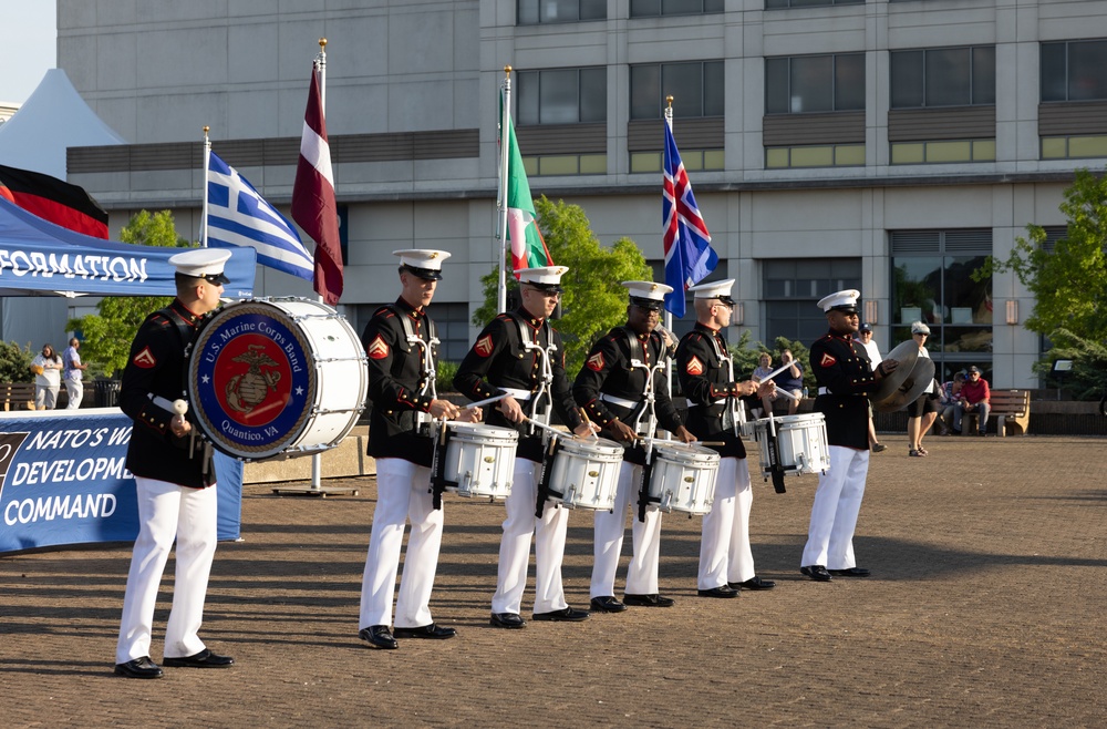 Quantico drumline performs at Virginia International Tattoo