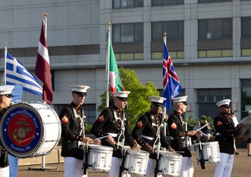 Quantico drumline performs at Virginia International Tattoo
