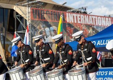 Quantico drumline performs at Virginia International Tattoo