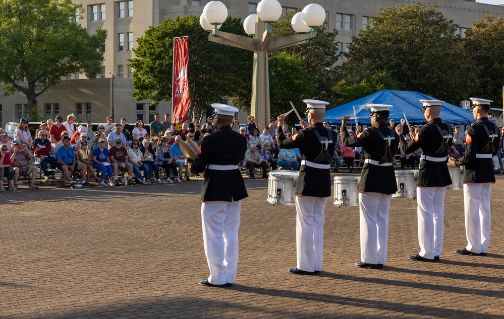 Quantico drumline performs at Virginia International Tattoo