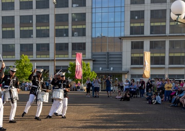 Quantico drumline performs at Virginia International Tattoo