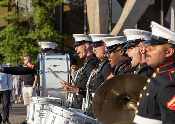 Quantico drumline performs at Virginia International Tattoo