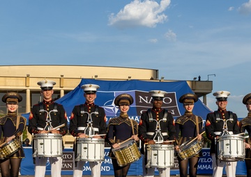 Quantico drumline performs at Virginia International Tattoo