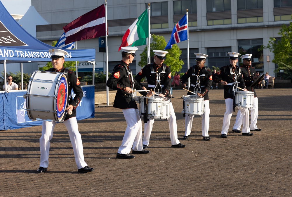 Quantico drumline performs at Virginia International Tattoo