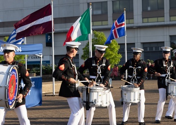 Quantico drumline performs at Virginia International Tattoo