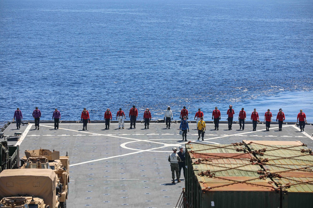 USS Carter Hall Conducts Flight Operations