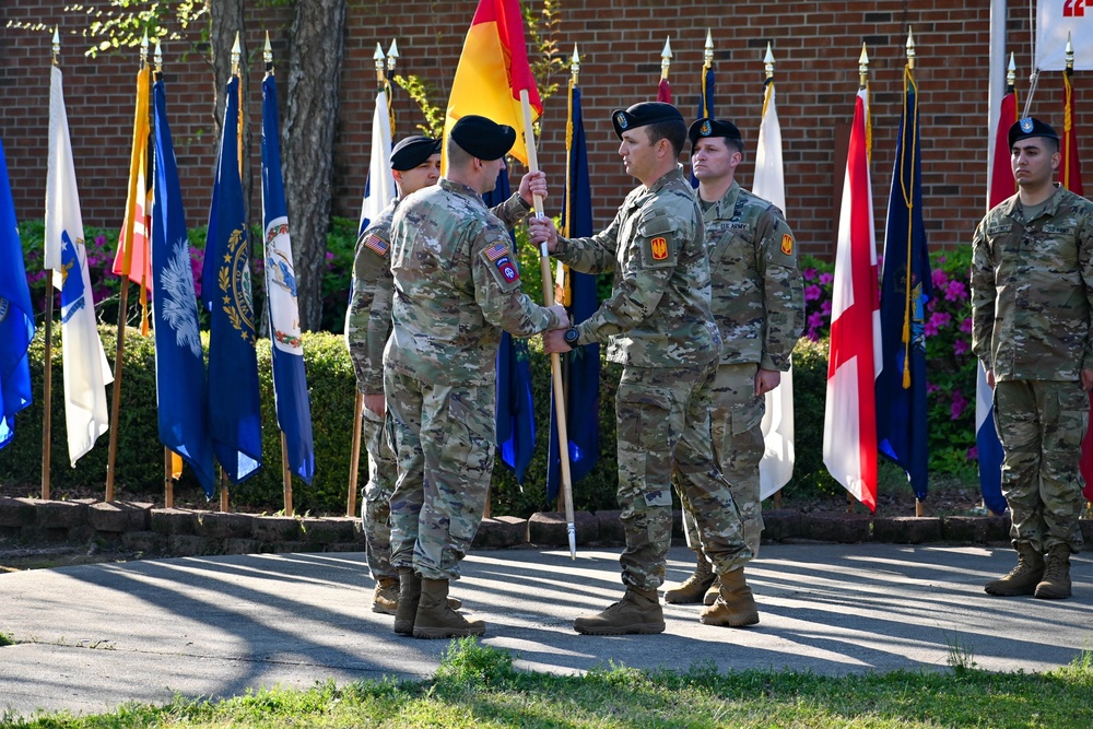 Headquarters and Headquarters Battery, 18th Field Artillery Brigade holds change of command ceremony