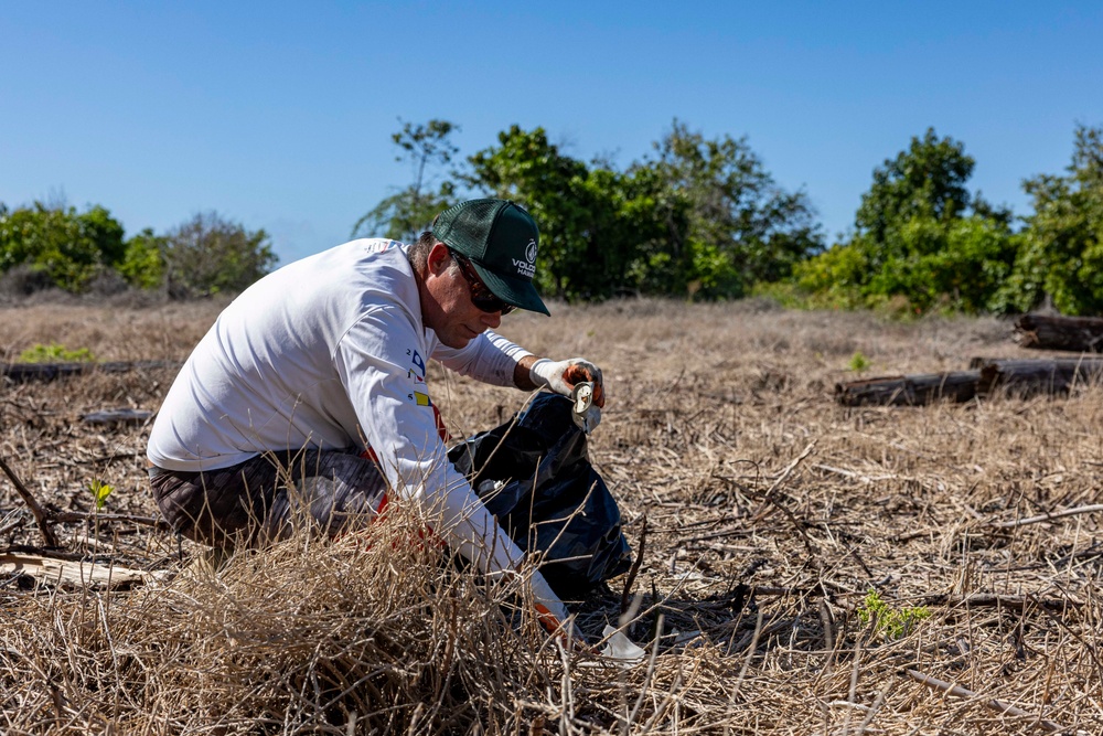 Sailors, Volunteers Help Restore Ahua Reef Wetland