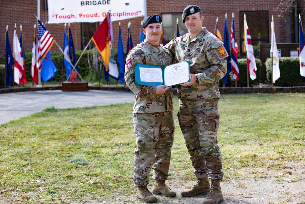 Headquarters and Headquarters Battery, 18th Field Artillery Brigade holds change of responsibility ceremony