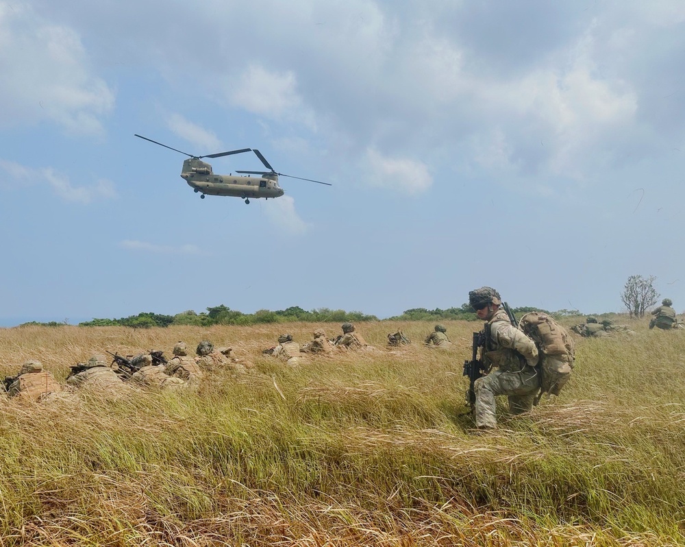 Balikatan 23 | 1-27 IN BN Conducts Ship to Shore Air Assault on Calayan Island, Philippines