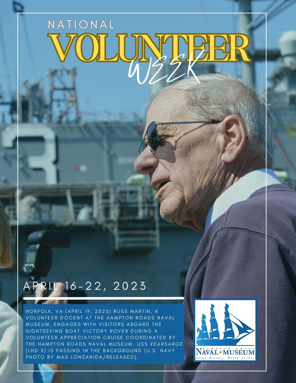Naval Museum National Volunteer Week 2023 poster series
