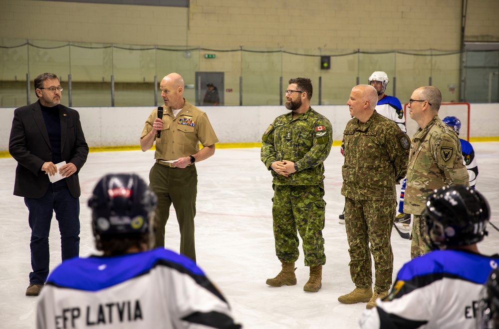 IceRays Invite Army Depot to Stars & Stripes Hockey Game, Article