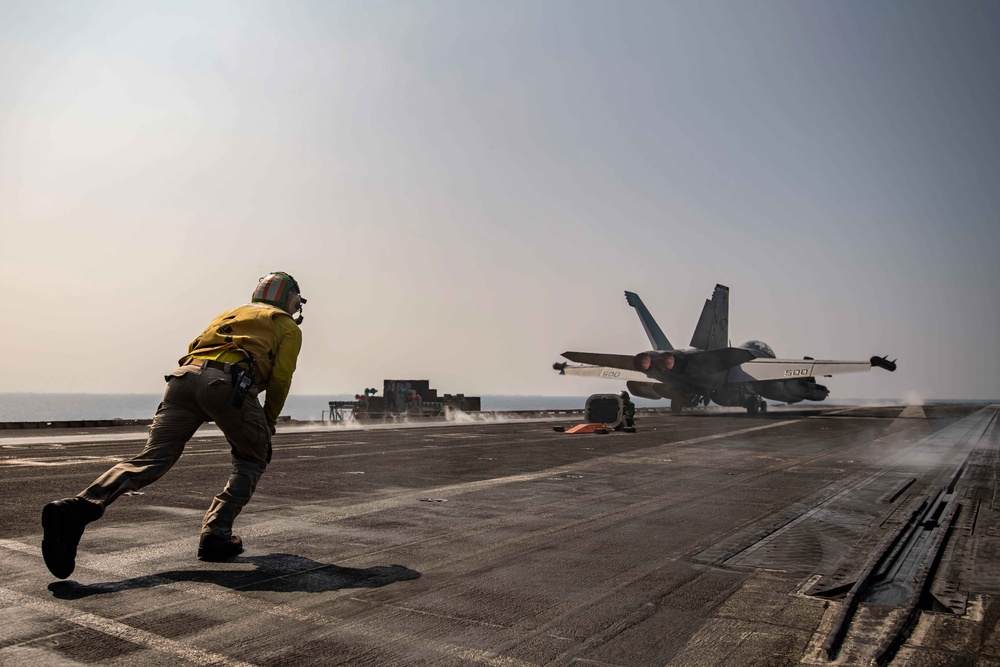 Shooter Watches Jet Launch