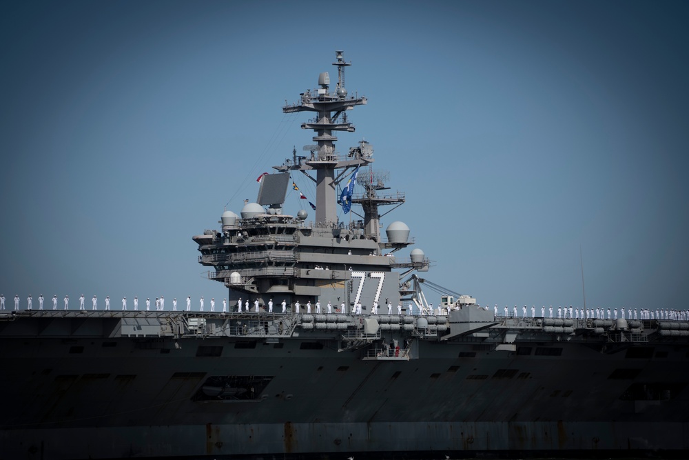 USS George H. W. Bush Returns Home from Deployment