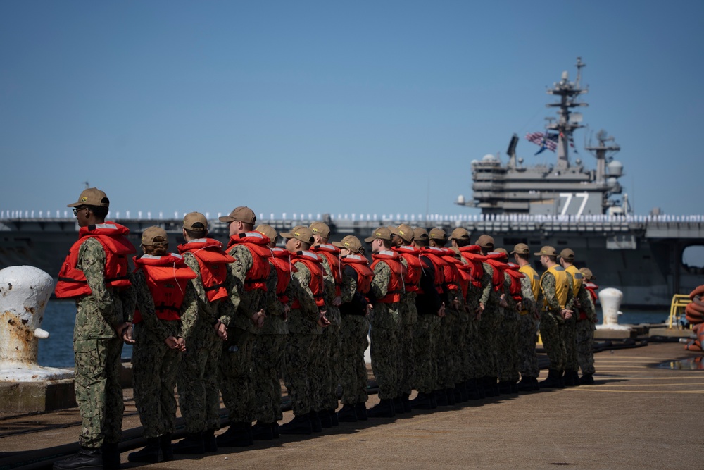 USS George H. W. Bush Returns Home from Deployment