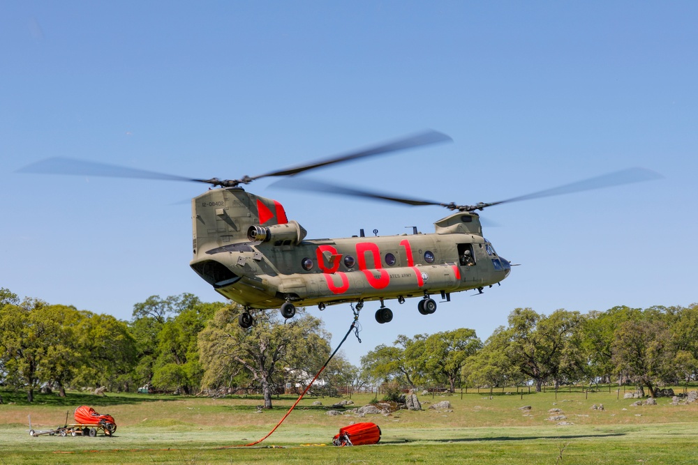 Cal Guard and CAL FIRE Conduct Wildland Firefighting Training