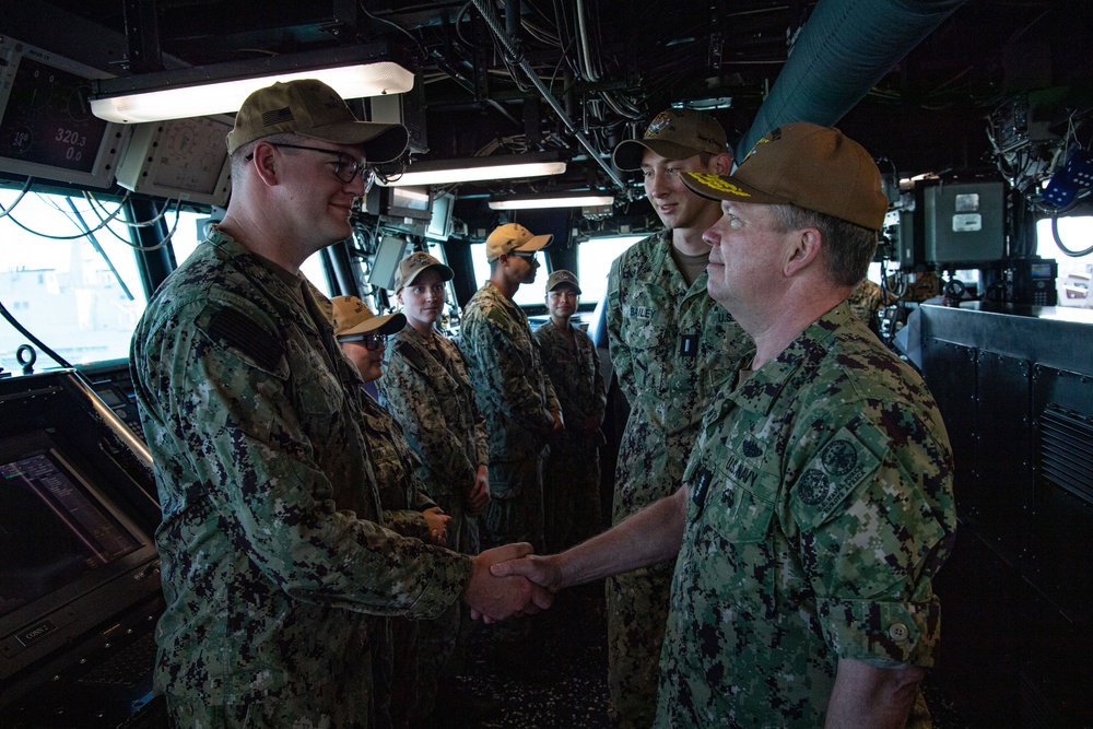 Commander, 6th Fleet tours USS Roosevelt
