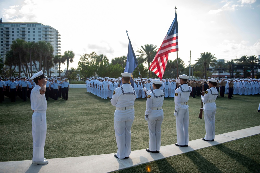 Navy Fleet Week Port Everglades 2023 All Hands On Deck Welcoming Ceremony