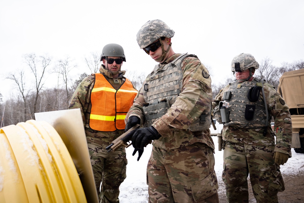 851st Vertical Engineer Construction Company weapons qualification at Camp Ripley