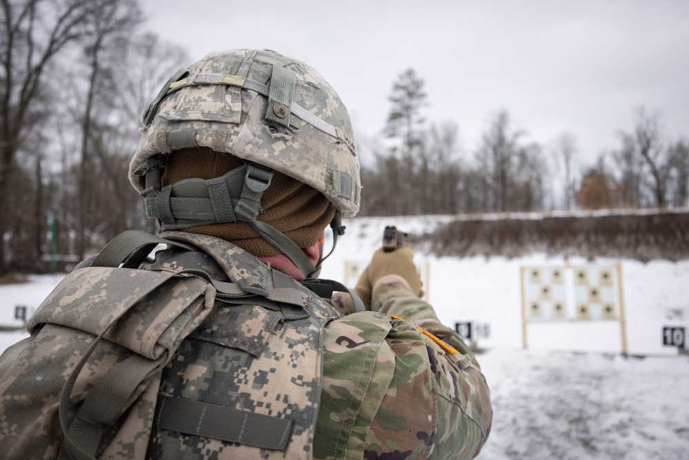 851st Vertical Engineer Construction Company weapons qualification at Camp Ripley