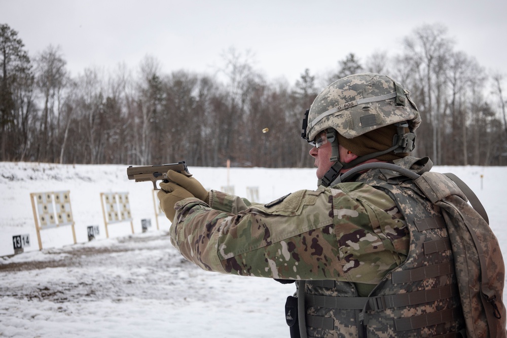 851st Vertical Engineer Construction Company weapons qualification at Camp Ripley