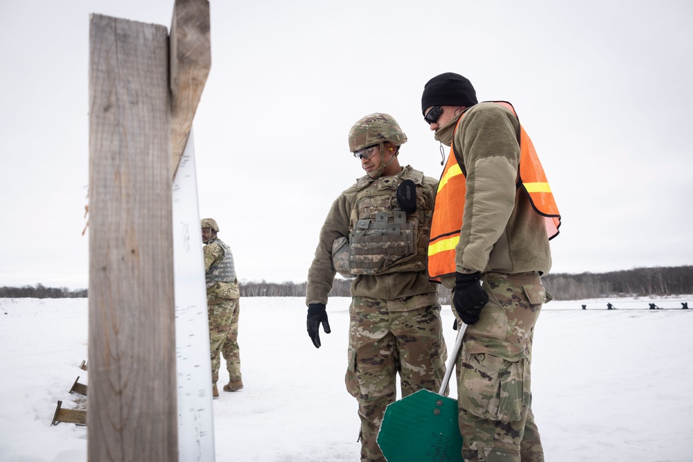 851st Vertical Engineer Construction Company weapons qualification at Camp Ripley