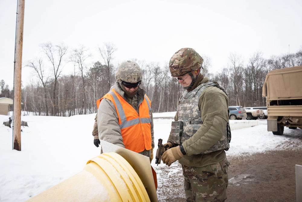 851st Vertical Engineer Construction Company weapons qualification at Camp Ripley