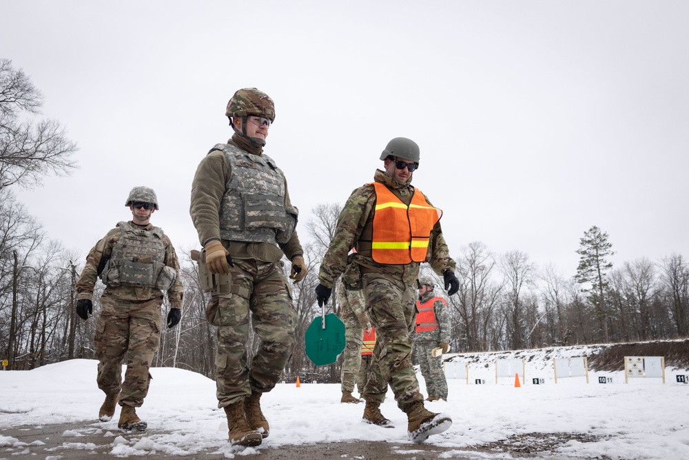 851st Vertical Engineer Construction Company weapons qualification at Camp Ripley