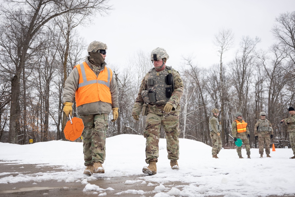 851st Vertical Engineer Construction Company weapons qualification at Camp Ripley