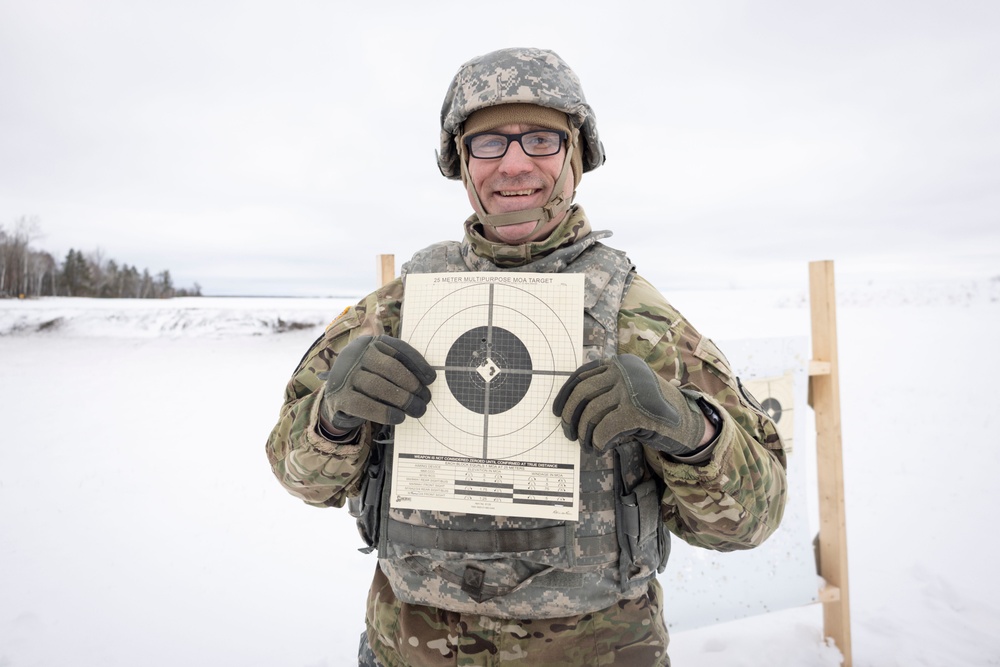 851st Vertical Engineer Construction Company weapons qualification at Camp Ripley