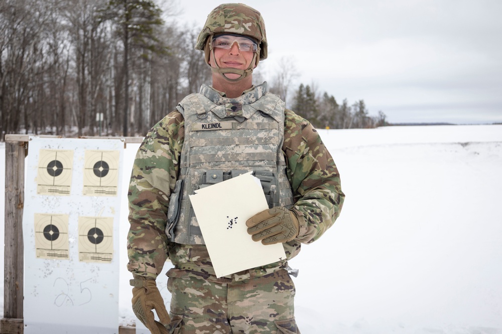 851st Vertical Engineer Construction Company weapons qualification at Camp Ripley