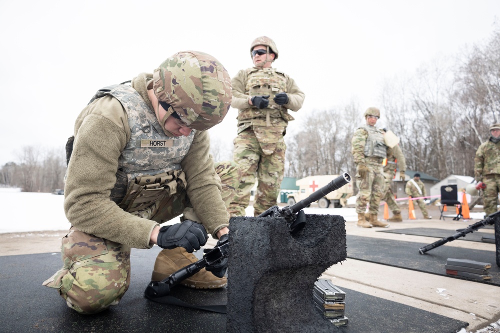 851st Vertical Engineer Construction Company weapons qualification at Camp Ripley