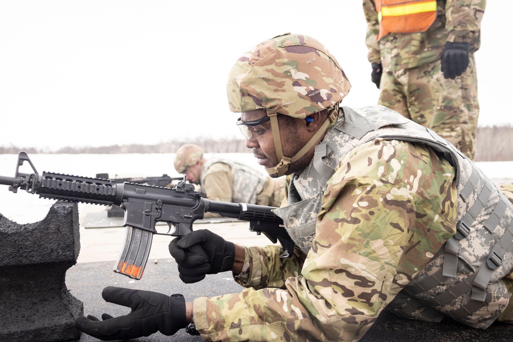 851st Vertical Engineer Construction Company weapons qualification at Camp Ripley