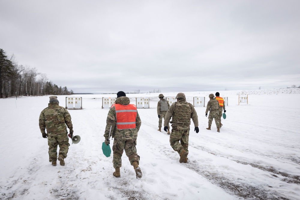 851st Vertical Engineer Construction Company weapons qualification at Camp Ripley