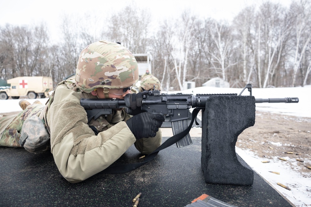 851st Vertical Engineer Construction Company weapons qualification at Camp Ripley