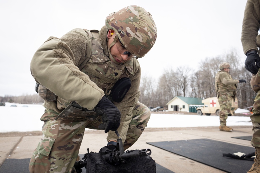 851st Vertical Engineer Construction Company weapons qualification at Camp Ripley