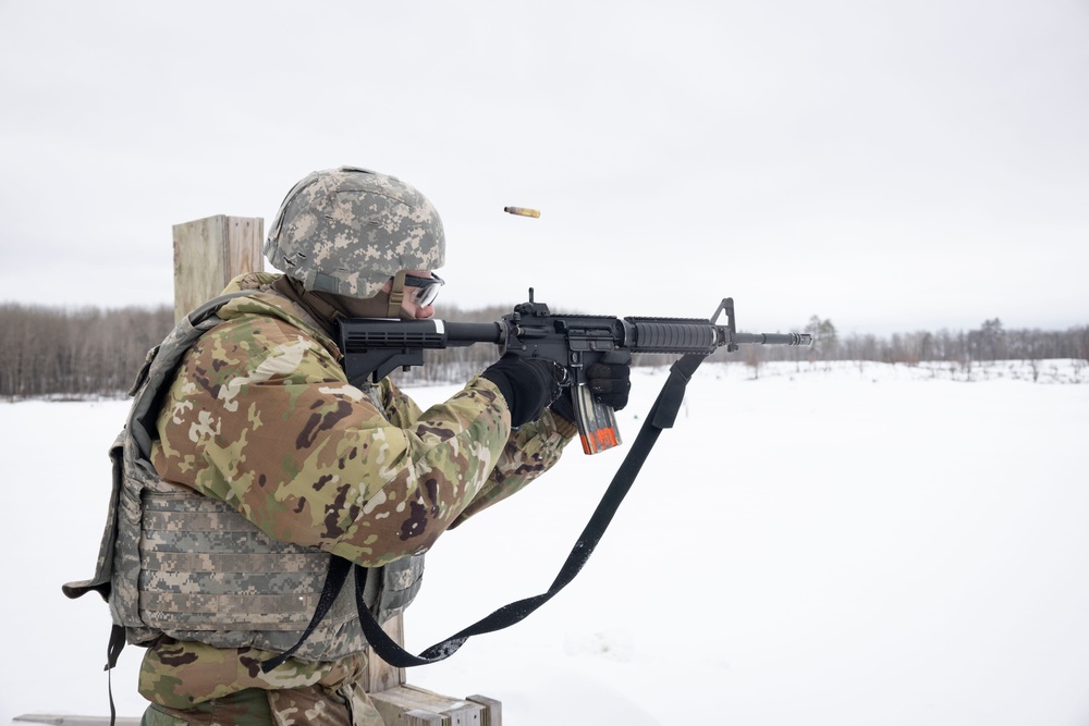 851st Vertical Engineer Construction Company weapons qualification at Camp Ripley