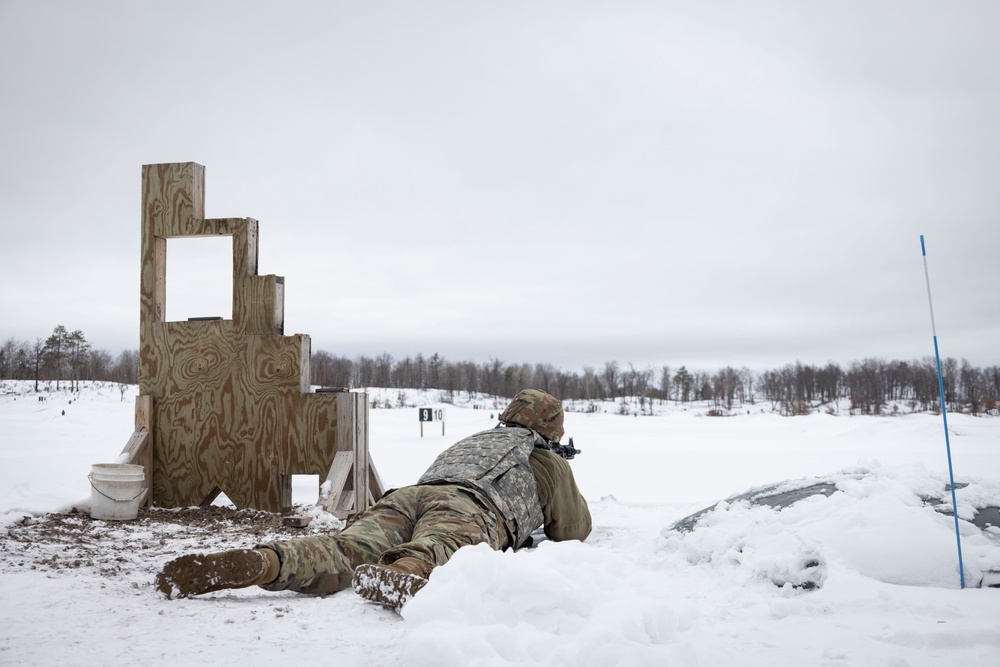 851st Vertical Engineer Construction Company weapons qualification at Camp Ripley