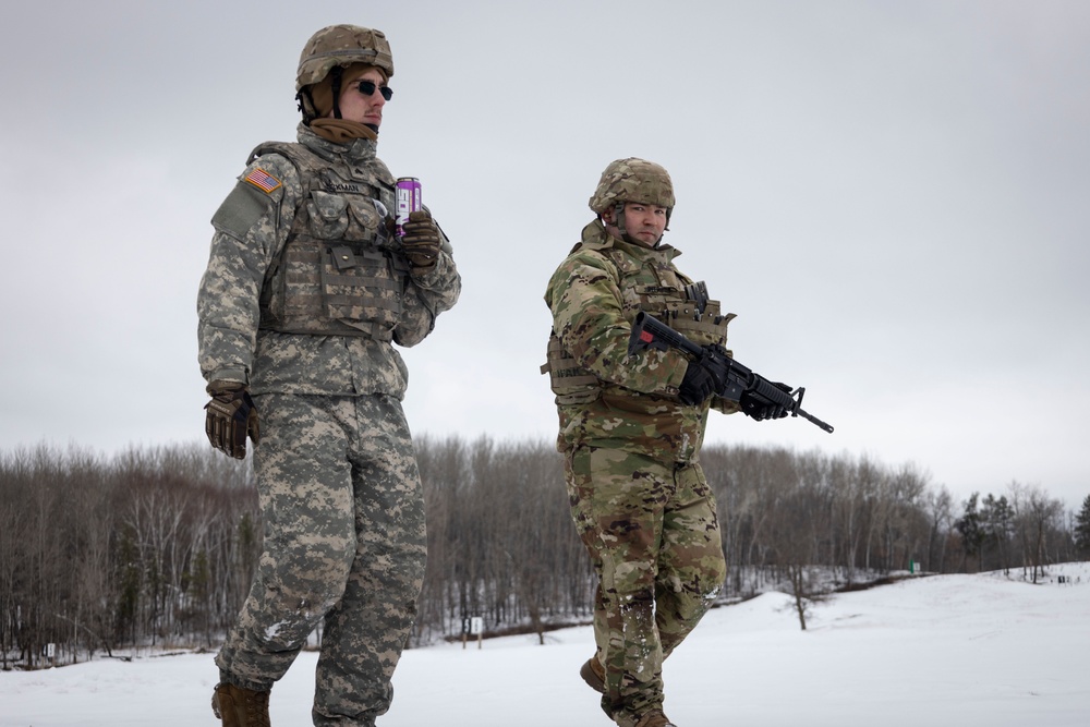 851st Vertical Engineer Construction Company weapons qualification at Camp Ripley