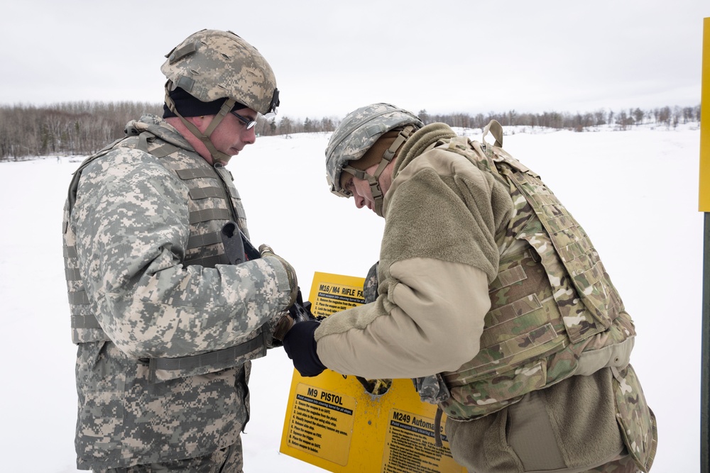 851st Vertical Engineer Construction Company weapons qualification at Camp Ripley