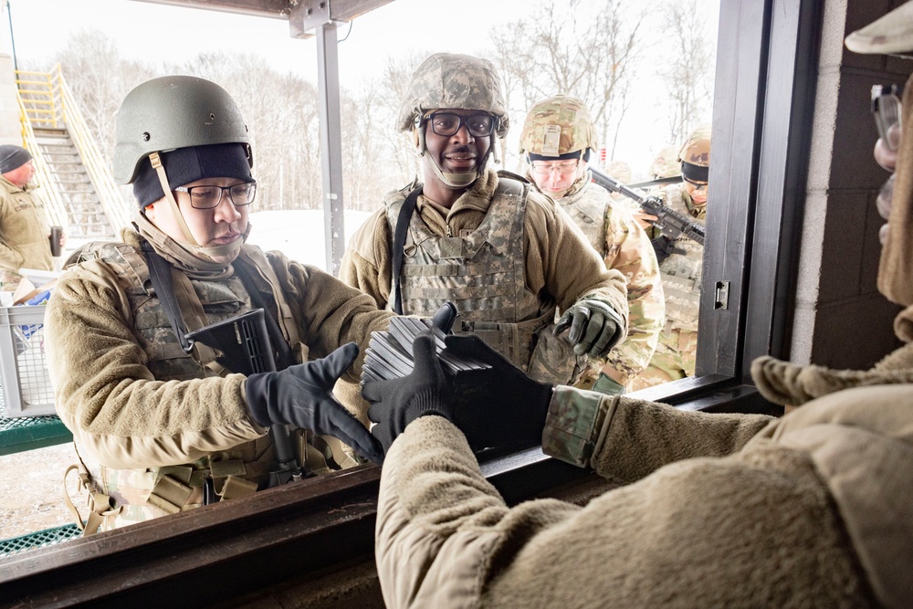 851st Vertical Engineer Construction Company weapons qualification at Camp Ripley