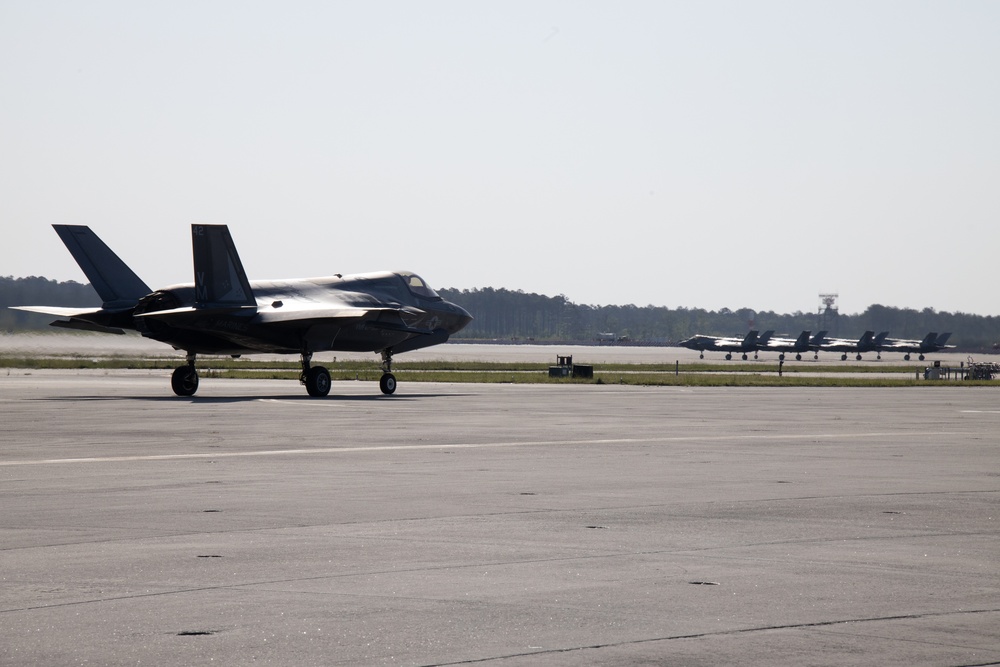 Ride the Lightning: VMFAT-501's F-35B Lightning II jets operate out of MCAS Cherry Point
