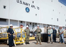 Ribbon Cutting Ceremony Unveils New Barge for USS Kearsarge Sailors