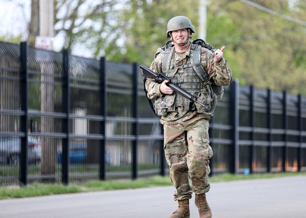 Officer Candidate 12-mile ruck march