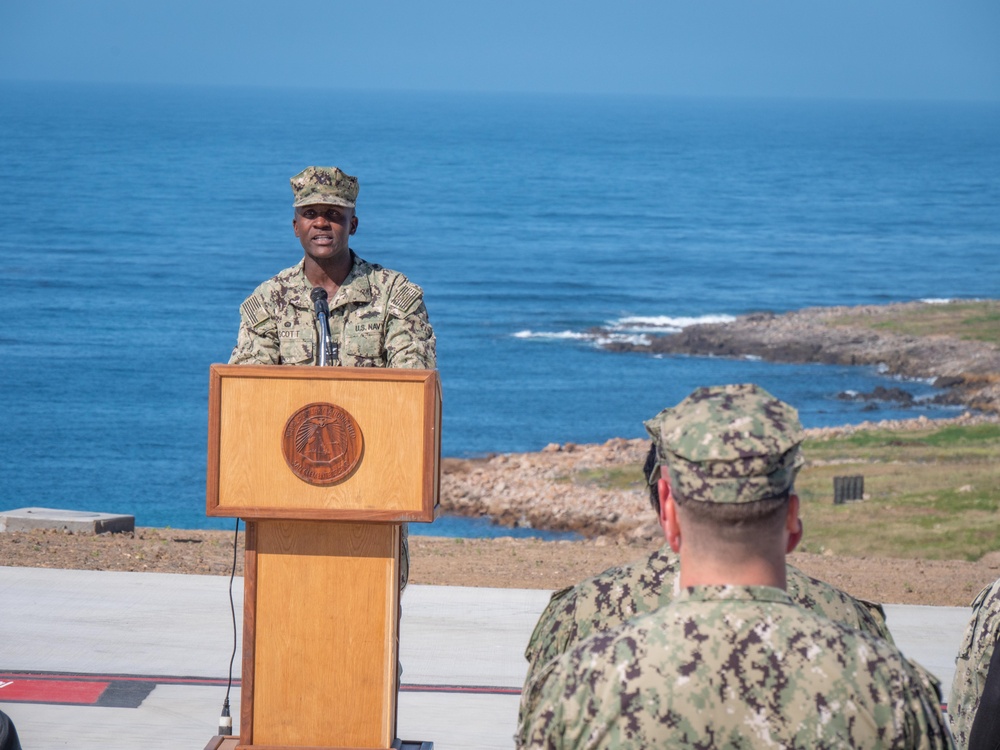 Naval Base Coronado Leadership and NMCB 3,4, ACB 1 and Reyes Contraction cut ribbon at new CALA