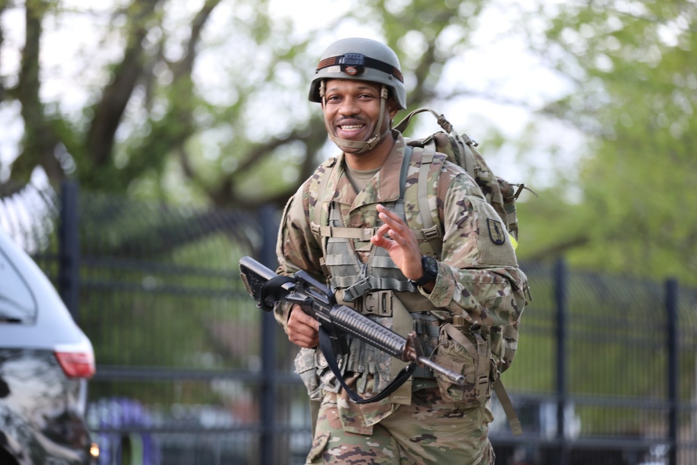 Officer Candidate 12-mile ruck march